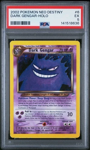 2002 POKEMON NEO DESTINY #6 DARK GENGAR-HOLO PSA 5