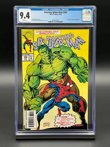 Amazing Spider-Man #382 CGC 9.4 (1993) - Emberlin Hulk & Doc Samson Appearance