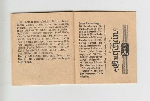altes Mini-Werbebüchlein Zamek Suppen Robinson Onkel Henry Maru um1960 Abenteuer - 第 3/3 張圖片