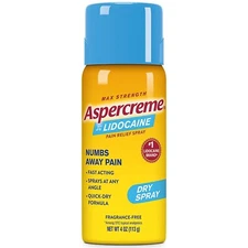 Aspercreme Max Lidocaine Topical Pain Relief 4-oz Spray Aventis 04116705835 1 PC