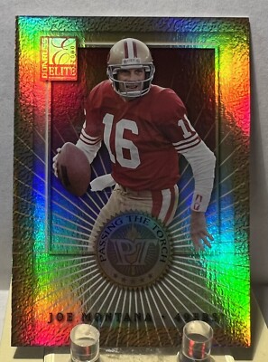  2000 Donruss Elite Passing The Torch Joe Montana PT-15￼ 128/500 STUNNING! 