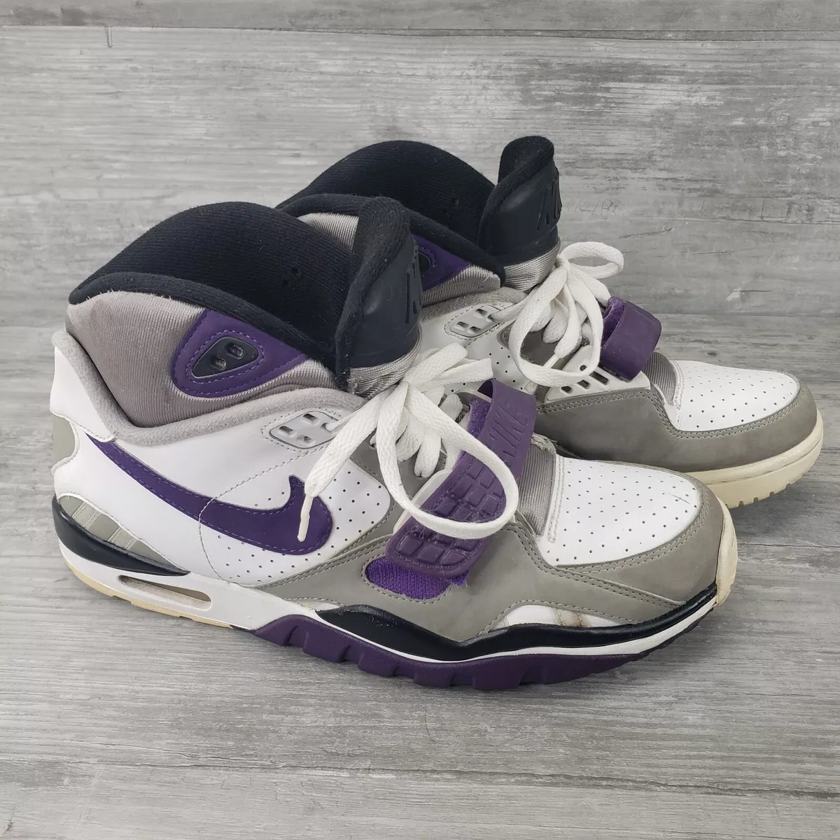 Nike Air SC Mid Trainers Gray Purple 443575-101 Size 8.5 | eBay