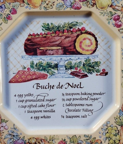Set of 3 Vintage 1982 Avon Products Printed Recipe Tin Plates England Exclusive - Picture 7 of 10