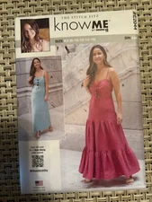 Know Me Mimi Simplicity ME2044 MISSES DRESS Sz 8-16 Maxi Ruffles Sexy Sundress