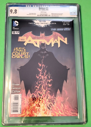 Batman #11 CGC 9.8 (2012) NM/MT Capullo Synder Finale Older Style Slab
