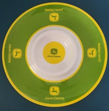 John Deere Platter Party Nachos Salsa Plate chip and dip tray melamine 13"