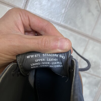 Frank Wright Strachan MFW871 blue suede Chukka Boots Size Euro 43