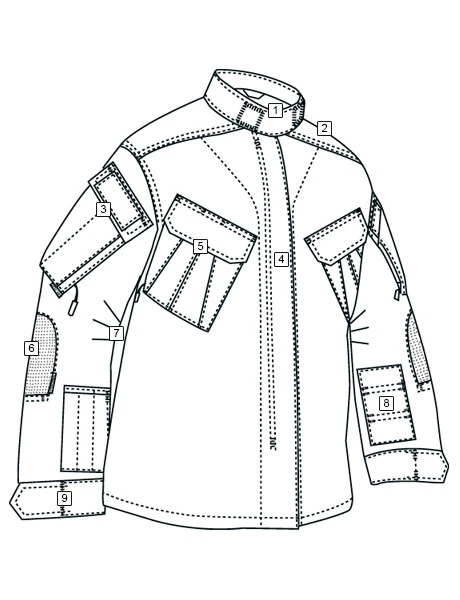 Khaki SHIRT, TRU XTREME NYCO R/S, Large Long - Image 2 of 4