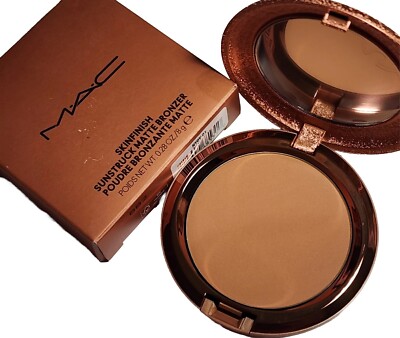 MAC SKINFINISH SUNSTRUCK MATTE BRONZER In Matte Light Golden NEW