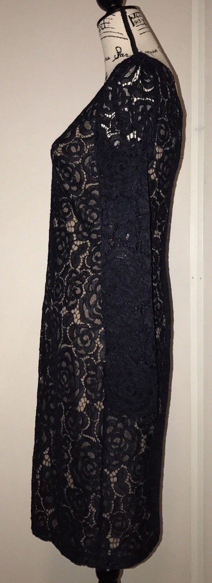 Vera Wang Black Lace Cocktail Dress NWT $248 Size 6 | eBay Vera Wang Black Lace Cocktail Dress NWT $248 Size 6 | eBay