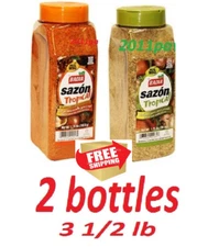 Badia tropical seasoning 2 bottles x 1.75 lbs (793 GRAMS) No MSG) sazon tropical
