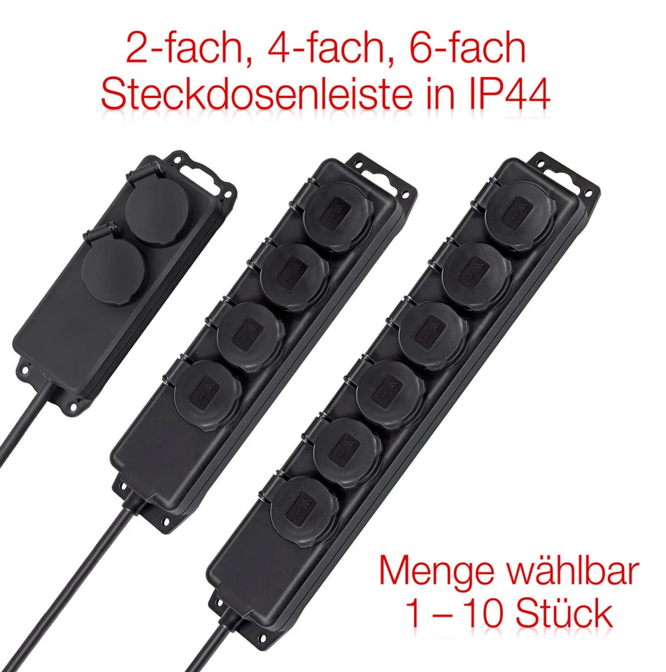Brennenstuhl Outdoor Steckdose Außensteckdose Gartensteckdose Verteiler Garten