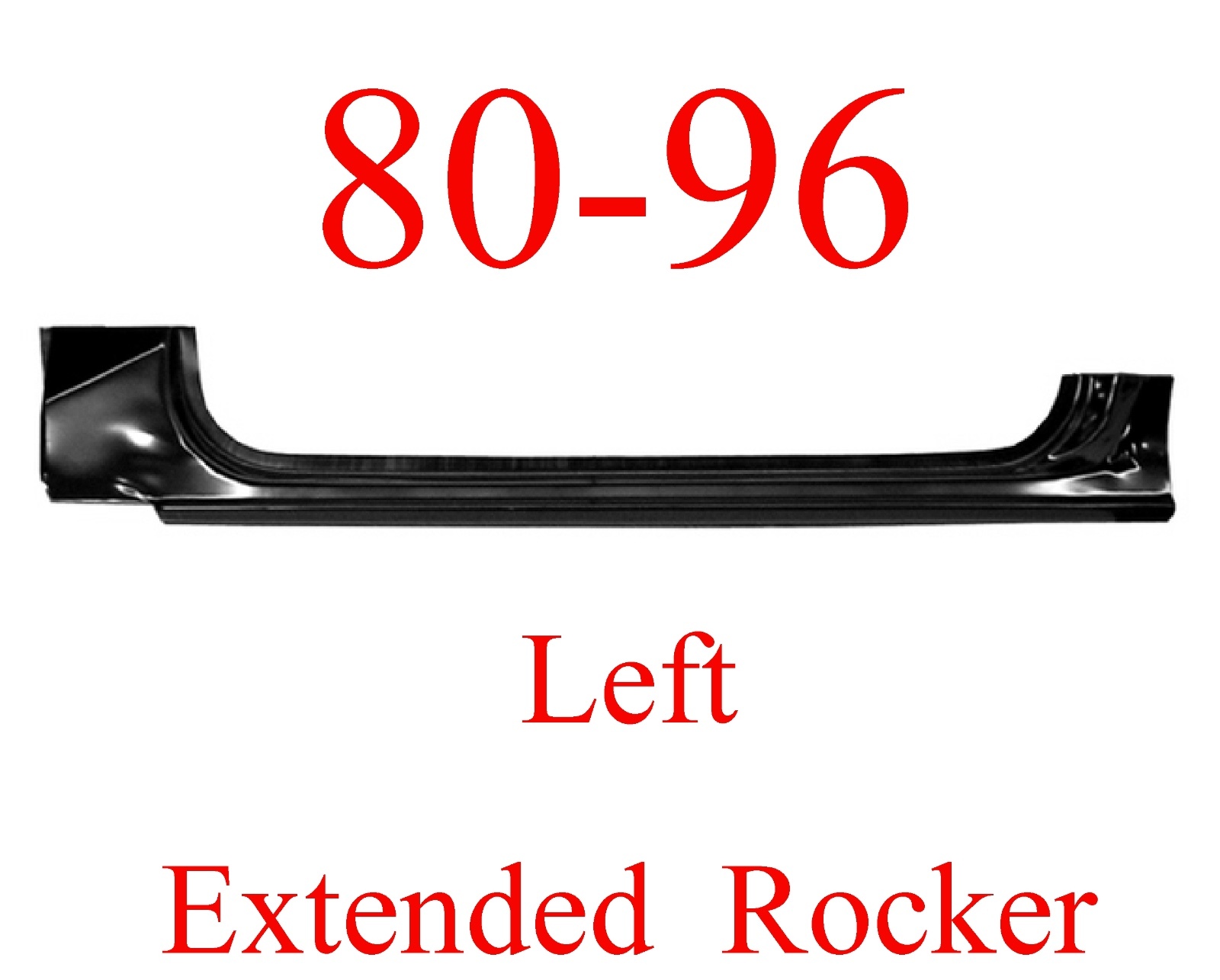 80 96 LEFT Ford Extended Rocker Panel Truck & Bronco F150, F250, F350 ...