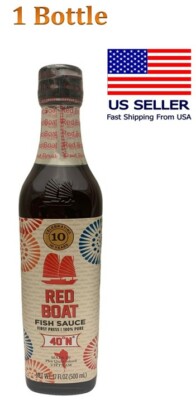 Red Boat Fish Sauce, 17 fl oz 1 Bottle or 2 Bottles