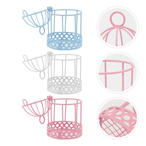 3 PEZZI Scaffale Decorazione Gabbia Uccellini Accessori Camera da Letto Bancone Cucina - Foto 8 di 12