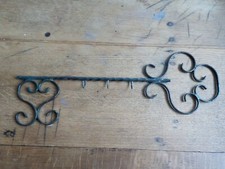 Patère 3 crochets porte-manteaux / porte clé en forme de clé - antiquité @ voir!