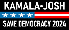 Kamala Harris Josh Shapiro 2024 Sticker Large 4x9 Elect Kamala 2024