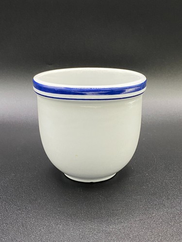 Coffee Mug Culinary Arts Cafeware Porcelain White - Blue Bands (A23) - Vintage - Picture 2 of 6