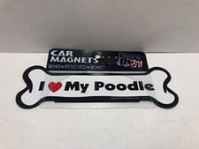 MAGNET : I LOVE MY POODLE NEW