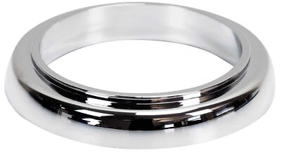 Bague de base de robinet de salle de bains + joint sous laveuse plastique chromé - Photo 1/3