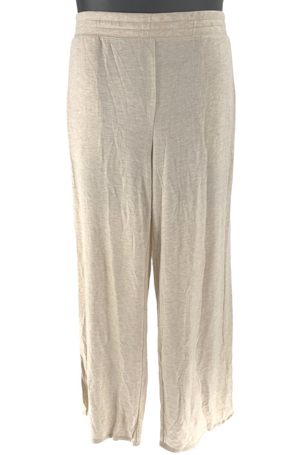 Soft & Cozy Loungewear Womens Hacci Pants Beige