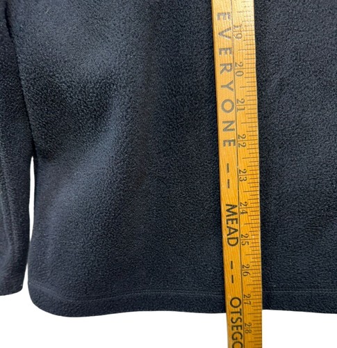 Croft & Barrow Womens Embroidered Cardinal Fleece Jacket 1X Black - Picture 6 of 10