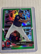 2018 Bowman Draft Chrome #BDC-163- BOBBY BRADLEY Green Refractor RC SP #'d 58/99