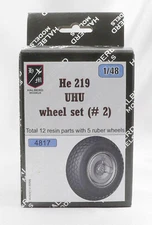 Heinkel He 219 UHU Halberd Models wheels set #2 1/48 kit