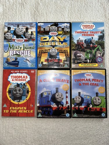 Thomas The Tank Engine DVD bundle X 6, Childrens, Animation, Family, (3)