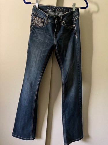 L.A. Idol 3 jeans sz 5 waist 29 and length 34 low rise vintage 90s blue denim