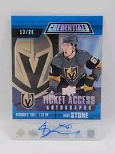 2019-20 Upper Deck Credentials Ticket Access Acetate /25 Mark Stone #TAA-MS Auto