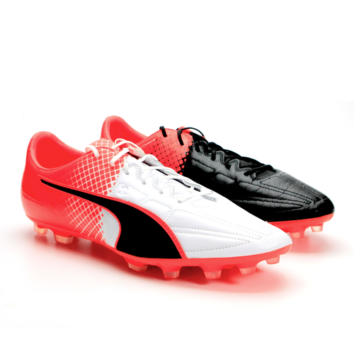 PUMA evoSPEED 1.5 Lth AG Mens Soccer Cleats Tacos de Futbol Black White  Size 12 | eBay