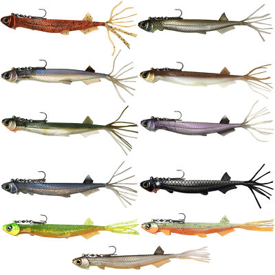 Quantum Softbait zum Zanderangeln & Hechtangeln Pelagic Shad Set Hairy 21cm 60g