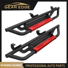 Running Boards for 2007-2018 Jeep Wrangler JK 2 Door Drop Side Step Nerf Bar Red
