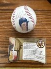 Marty Barrett  Signed Official IBN Photo Fame Baseball GFA Forensic COA