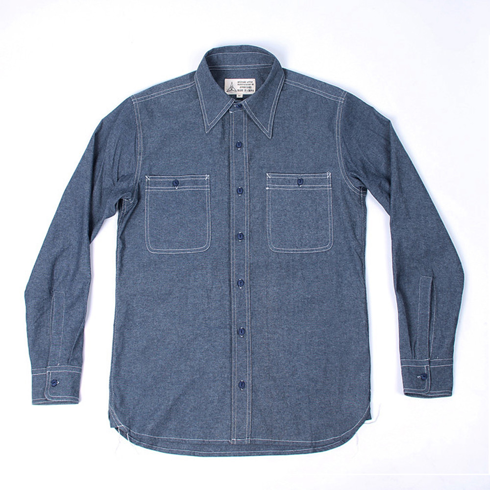 navy chambray shirt