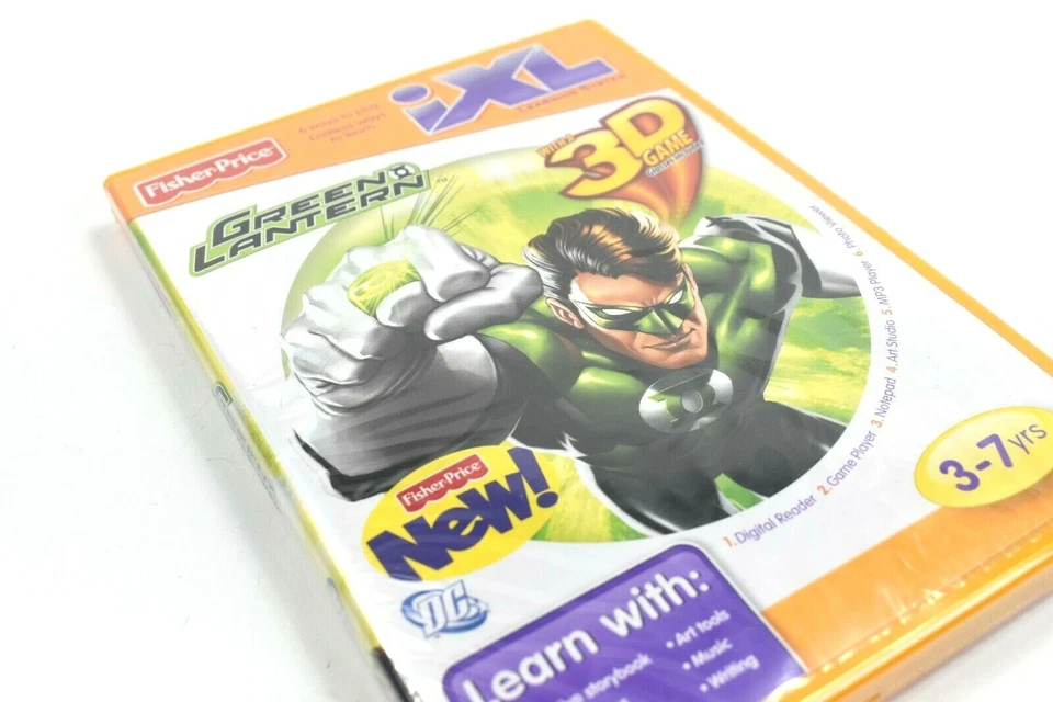 Green Lantern 3D Game IXL Learning System Software By Fisher Price New Sealed - Image 4 of 4