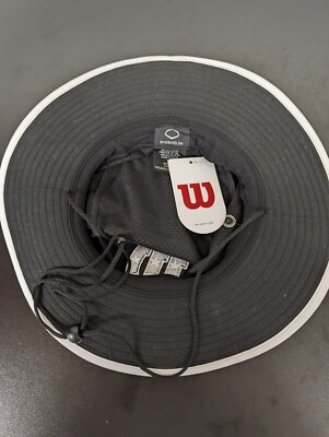 Wilson Bucket Hat EvoShield Sun Full Brim Cap Black Red/White/Blue