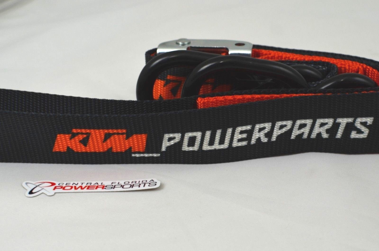 NEW KTM Soft Tie Down Straps w/ Rachet Orange/Black 1.5" wide Tiedowns