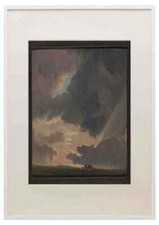 Simon Denis Sunset In The Roman Campagna A3 A4 Framed Print Picture