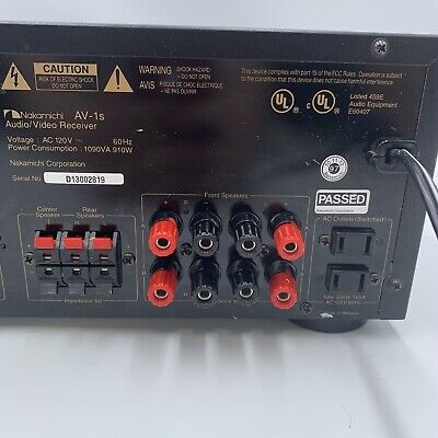 Nakamichi AV-1s Audio/Video Receiver Powers On No Remote | eBay Nakamichi AV-1s Audio/Video Receiver Powers On No Remote | eBay