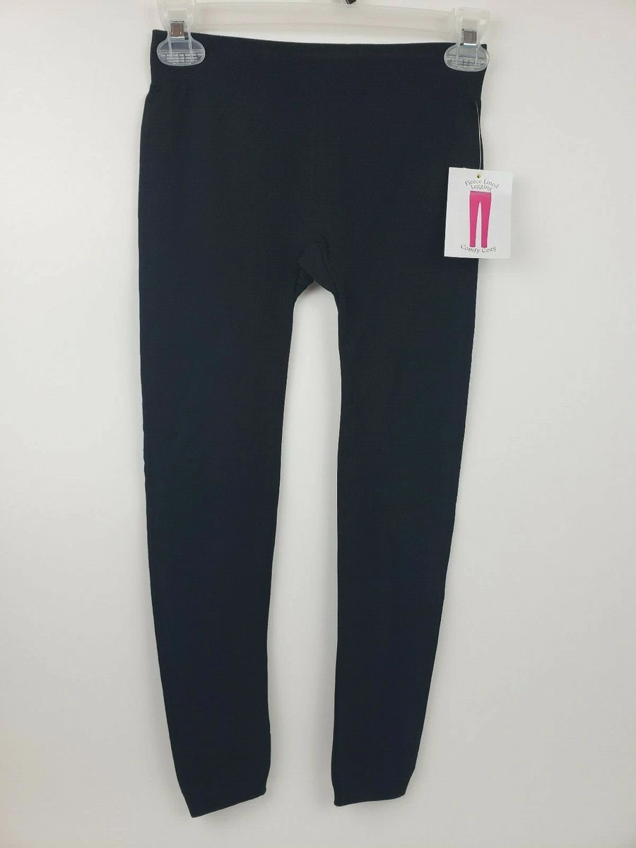 Bobbie Brooks Girls Black XL Super Fleece Lined Leggings Pants