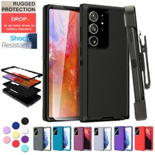 For Samsung Galaxy S23 S23+ Plus Ultra Shockproof Defender Case W/Clip & Screen
