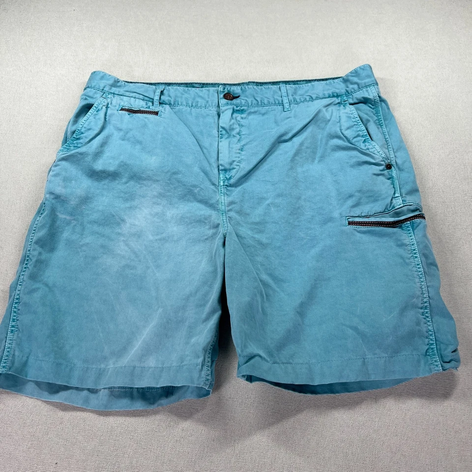 Pantalones Cortos Carbon 2 Cobalto Para Hombre 40 (40x9) Azul 100% Algodón Bolsillos Carga Clásicos* Foto 2 de 4