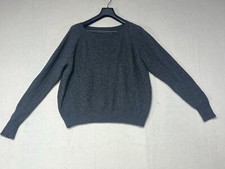 J Crew Factory Wool Blend Sweater Gray Crewneck Classic Preppy Men's Large