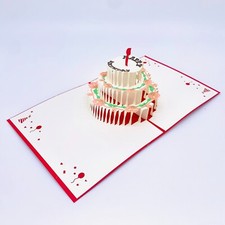 4 for 12.99 Mix  Match 3D Pop Up Greeting Card Party Happy Birthday Cake Wish