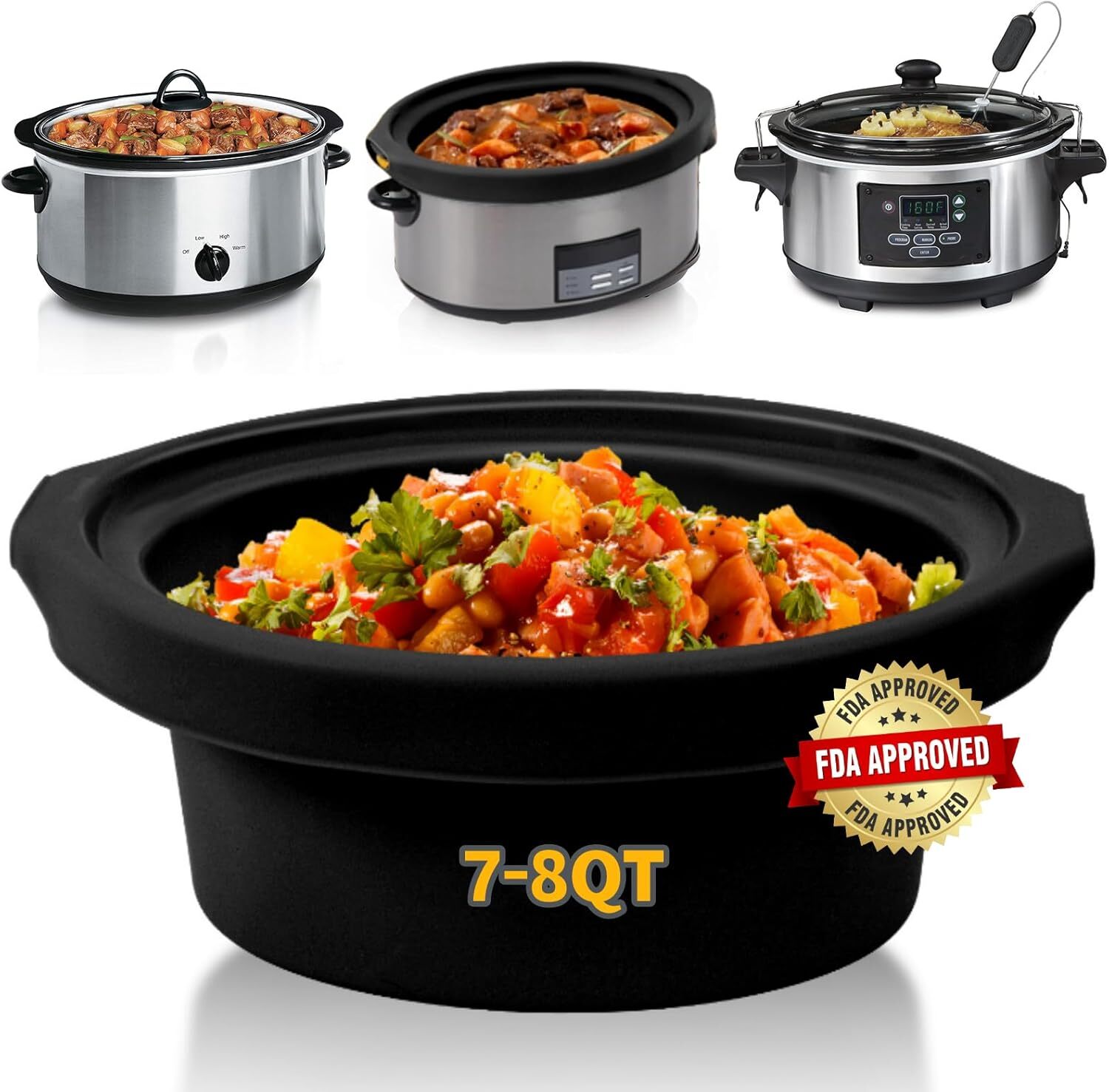 Slow Cooker Liners fit Crock Pot 7-8 QT,Maywe Tanso for 8 Qu
