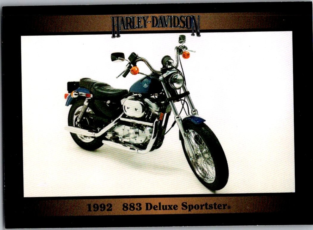 1992-93 Collect-A-Card Harley Davidson 1992 883 Deluxe Sportster