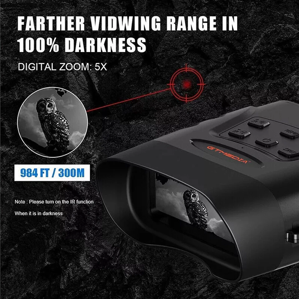 Night Vision Goggles Infrared Digital Binoculars For Total Darkness Surveillance - Image 2 of 4