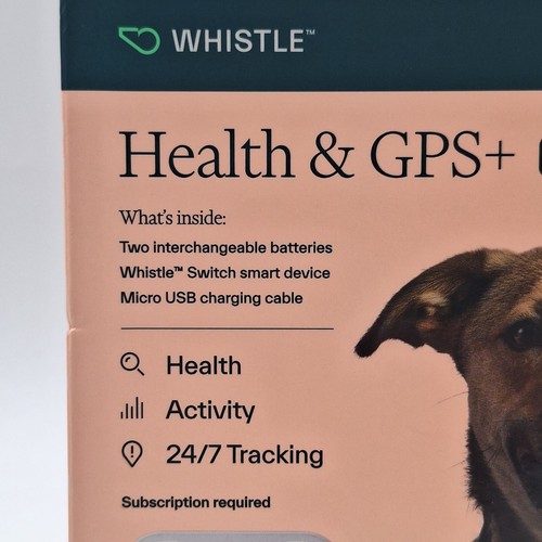 Whistle GPS+Health Smart Dog Collar Safety GPS Tracker XS/S Bluetooth Leather - Picture 2 of 7